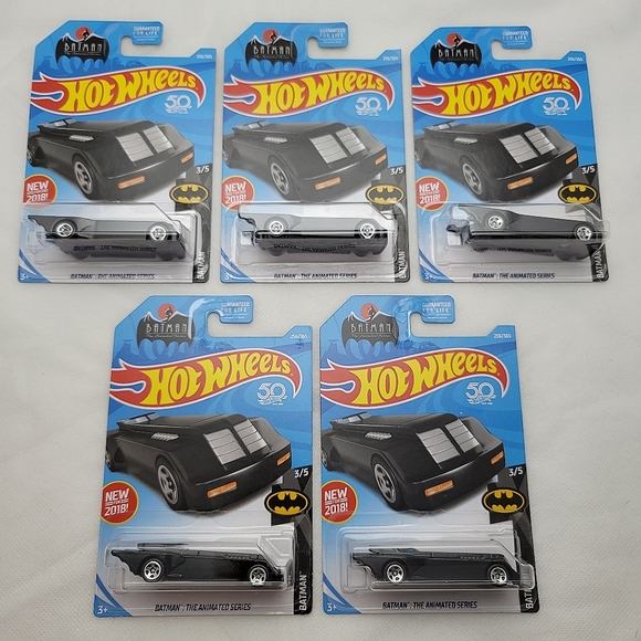 Hot Wheels 50th Anniversary Batman The Animated Series Batmobile BATMAN - Picture 3 of 4